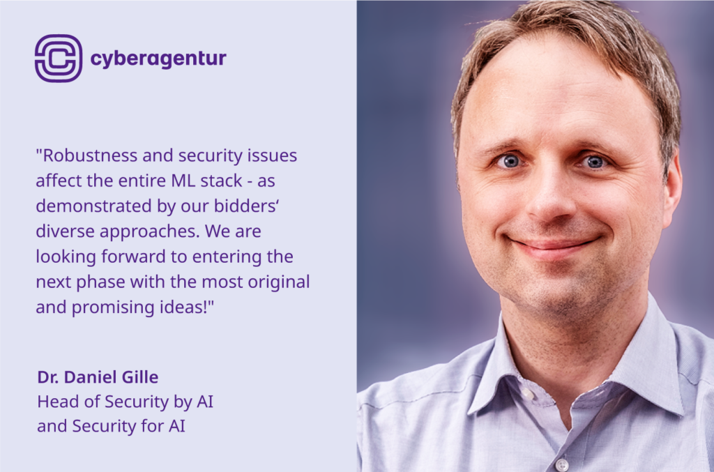 Dr Daniel Gille, Head of the project and Head of the Artificial Intelligence Unit at the Cyberagentur