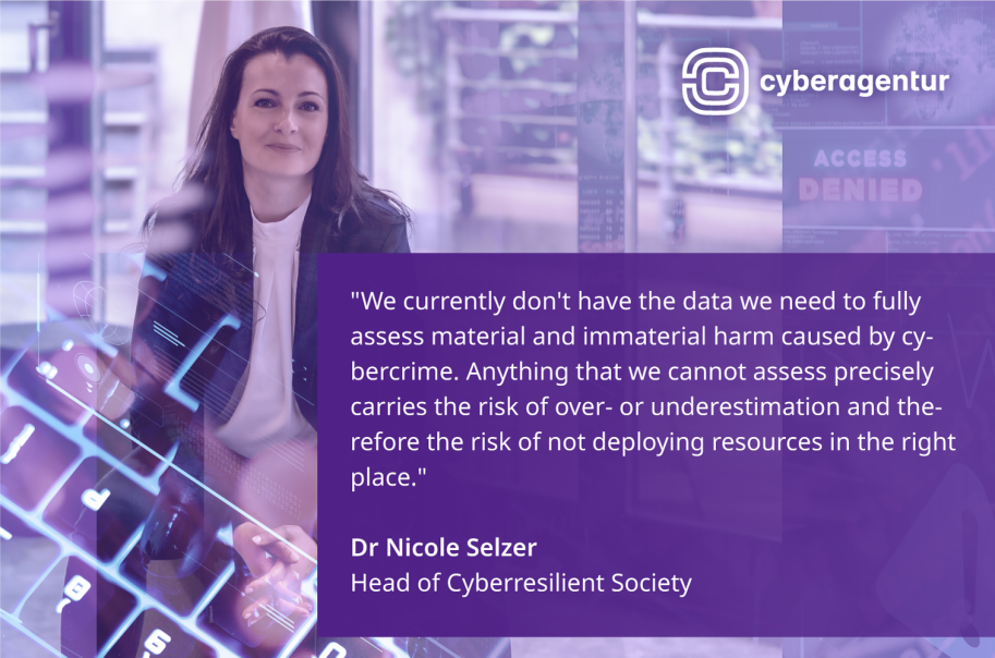 Dr Nicole Selzer, Head of the Cyberresilient Society Unit in the Cyberagentur's Secure Society Department. Photo: Andreas Stedtler/Cyberagentur