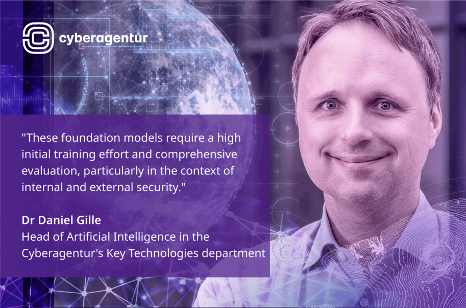 Dr Daniel Gille, Head of Artificial Intelligence and Key Technologies at Cyberagentur. Photo: Andreas Stedtler/Cyberagentur