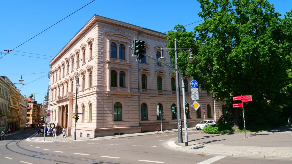 Das Gebäude der Cyberagentur in Halle (Saale) von der Nordseite.